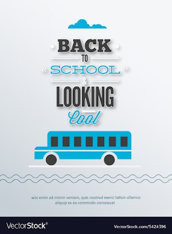 Back to school vector image