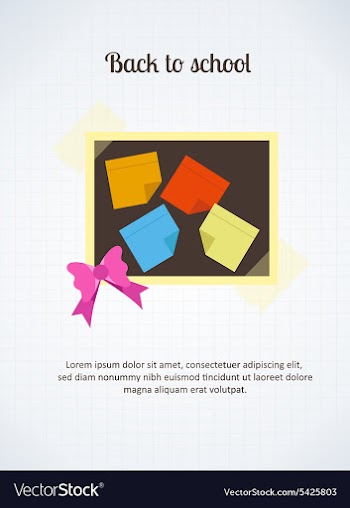 Back to school vector image