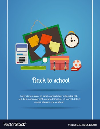 Back to school vector image