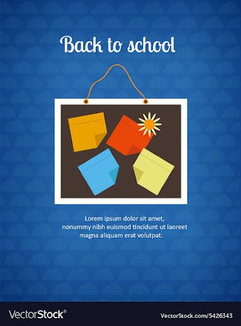 Back to school vector image
