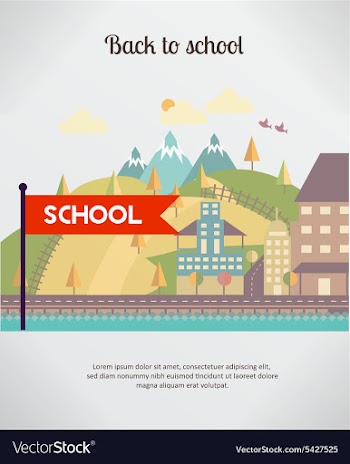 Back to school vector image