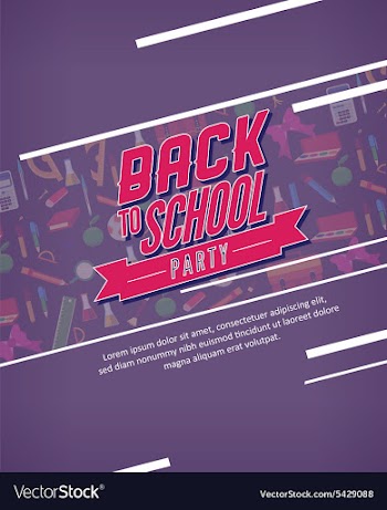 Back to school vector image
