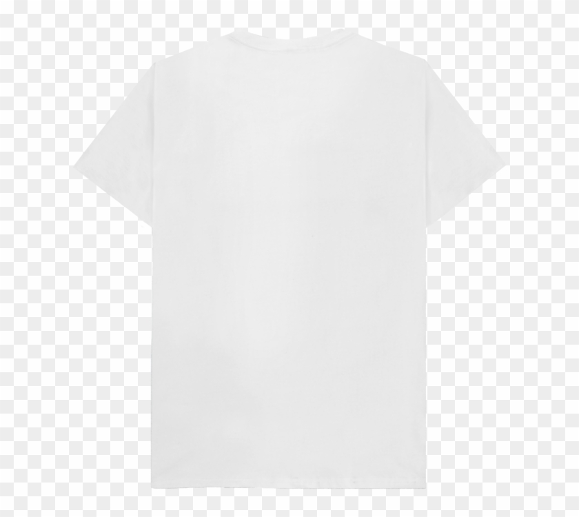 Back View - T Shirt White Plain