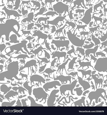 Background animals vector image
