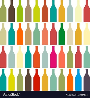 Background Bottles vector image
