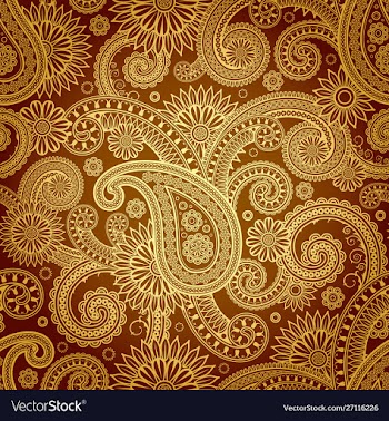 Background damask pattern vector image