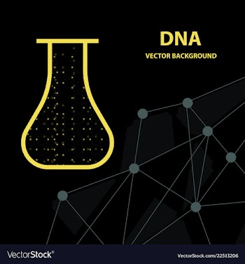 Background - dna strands coming out of a test vector image