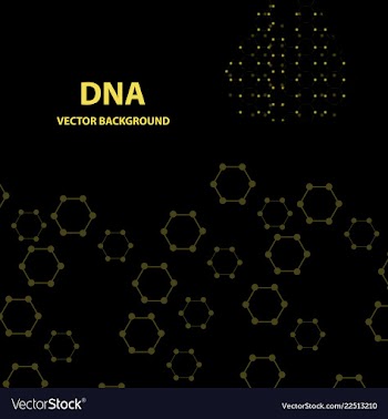 Background - dna strands coming out of a test vector image