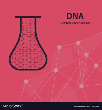 Background - dna strands coming out of a test vector image