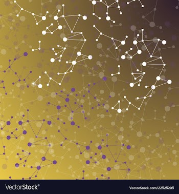Background - dna strands coming out of a test vector image