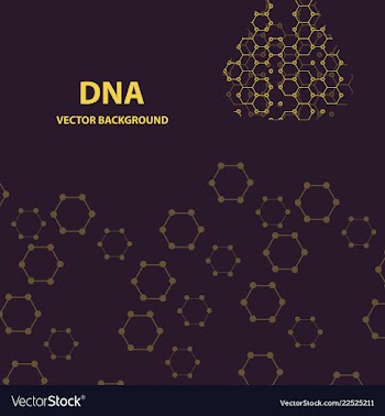 Background - dna strands coming out of a test vector image