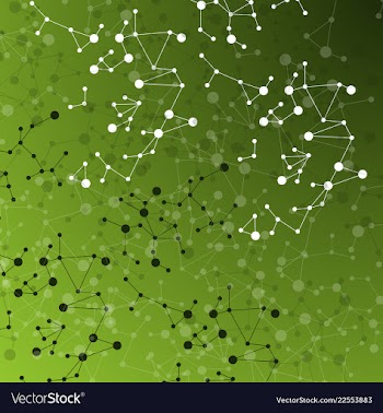 Background - dna strands coming out of a test vector image