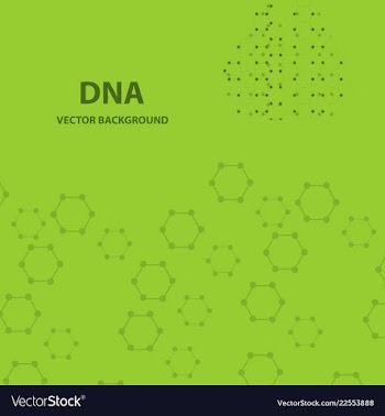 Background - dna strands coming out of a test vector image