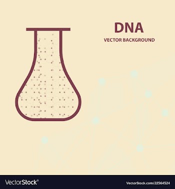 Background - dna strands coming out of a test vector image