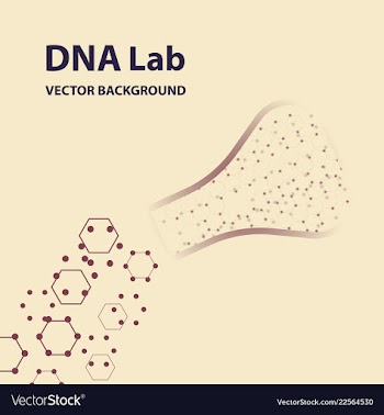 Background - dna strands coming out of a test vector image
