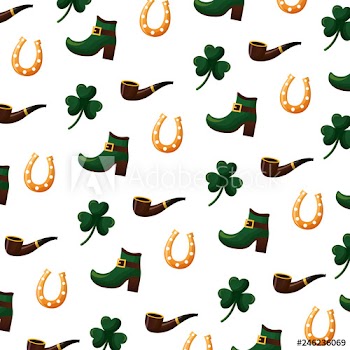 background green clovers plant decoration