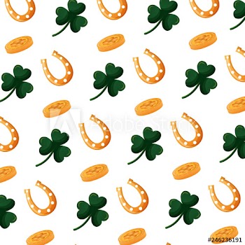 background green clovers plant decoration