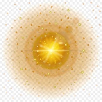 Background light Lens flare Download - Yellow fantasy background light effect 
