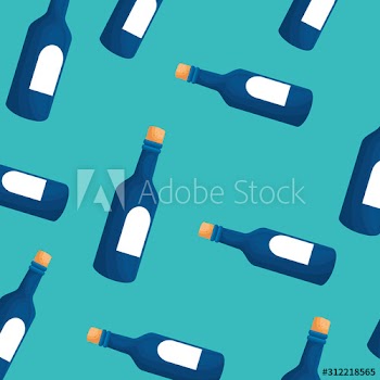 background of bottles wine icons design