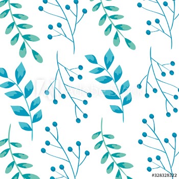 background of branches with leafs design