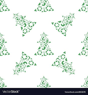 Background of Christmas trees vector image