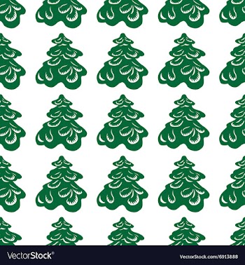 Background of Christmas trees vector image