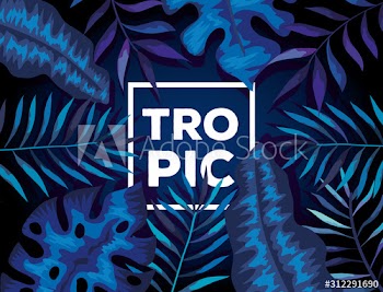 background of leafs tropical natural design