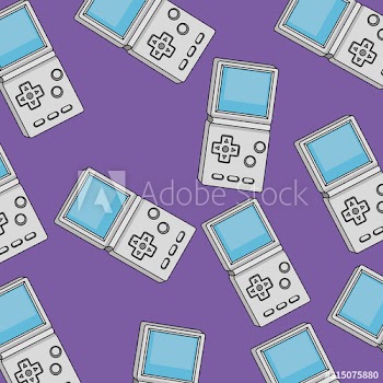 background of video games handle of nineties design