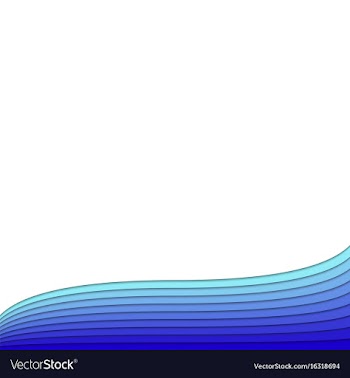 Background template from blue colored curves vector image