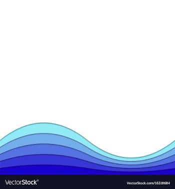 Background template from curved layers in blue vector image