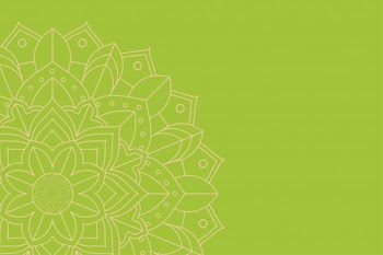 Background template with mandala design Free Vector