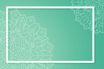 Background template with mandala designs Free Vector