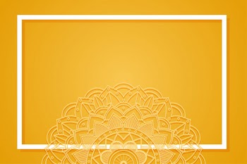 Background template with mandala designs Free Vector