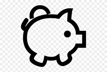 Background Total Investment, Investment, Money Icon - Piggy Bank Icon Png