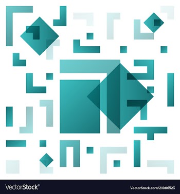 Background with abstract square pattern and vector image