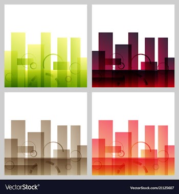 Background with abstract square pattern and vector image