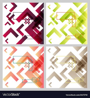 Background with abstract square pattern and vector image