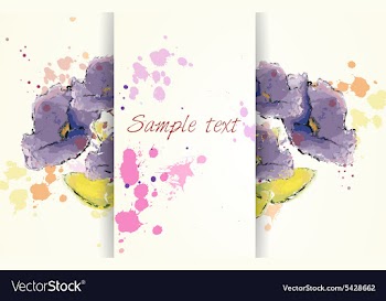 Background with floral and butterflies vector image