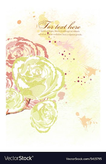 Background with floral vector image