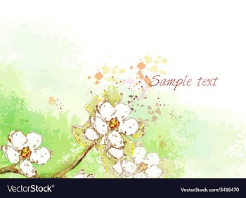 Background with floral vector image