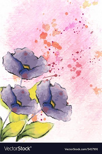 Background with floral vector image