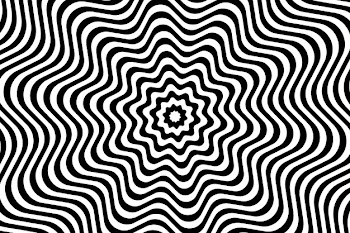 Background with psychedelic optical illusion Free Vector