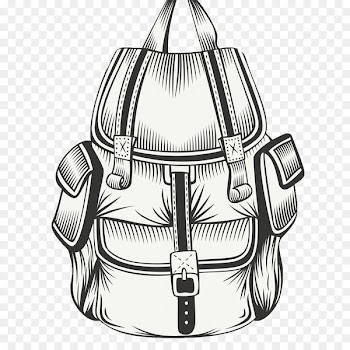 Backpack, Drawing, Hiking, Bag, Handbag PNG