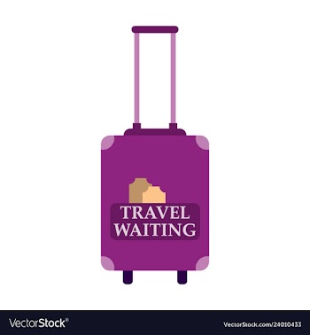 Backpack map and compass for camping tourism vector image