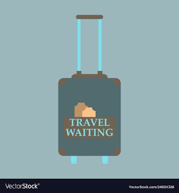Backpack map and compass for camping tourism vector image