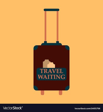 Backpack map and compass for camping tourism vector image