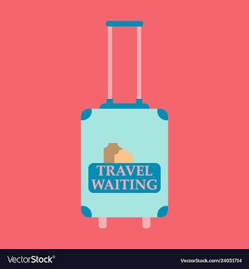 Backpack map and compass for camping tourism vector image