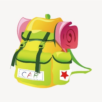 Backpack sticker, fashion illustration psd. | Free PSD - rawpixel