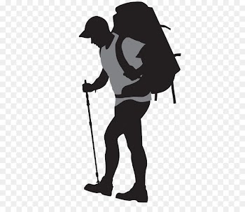 Backpacking Royalty-free Silhouette - Silhouette 