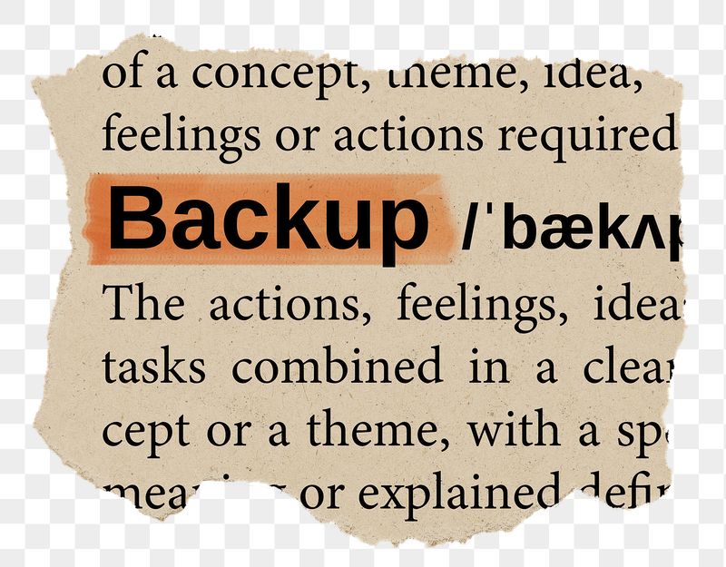 Backup png word sticker, torn | Free PNG - rawpixel
